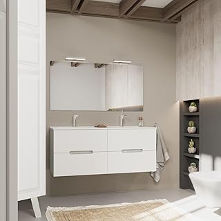 Kiamami Valentina Magnolia 120cm Blanco y Gris
