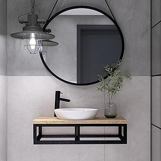 Ferro Modern Design Lavabo Madera Fresno 60x35 cm