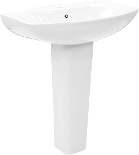 vidaXL Lavabo de Pie Ceramica 650x520mm