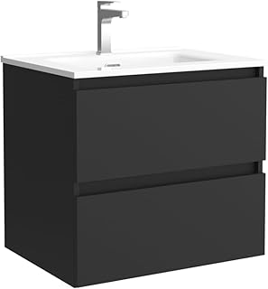 Salgar Bequia 60cm Negro Mate con Lavabo