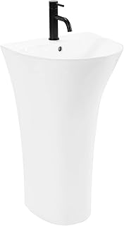 Rea Rita Lavabo de Pie Ceramica Blanca