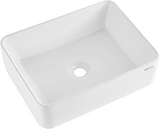 VEVOR Lavabo Rectangular Blanco 48x37cm