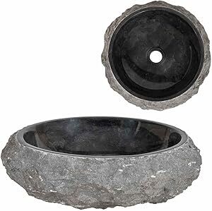 vidaXL Marmol Sanitario Lavabo Natural