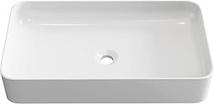 Lavabo Ceramico Rectangular Pequeno Blanco